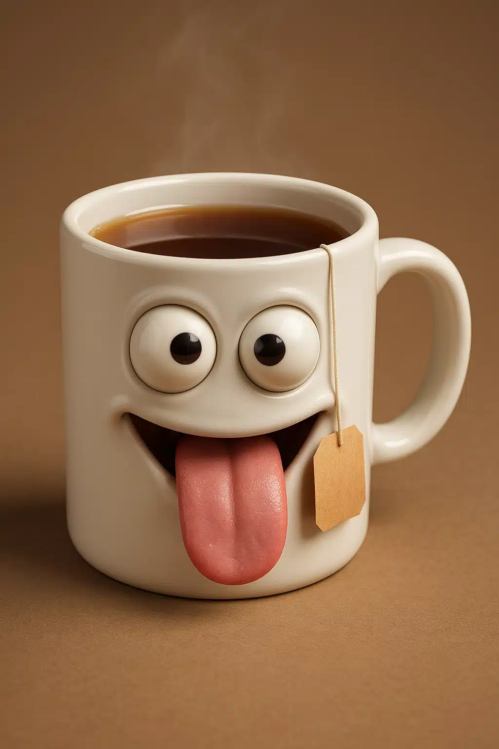 Happy tea cup