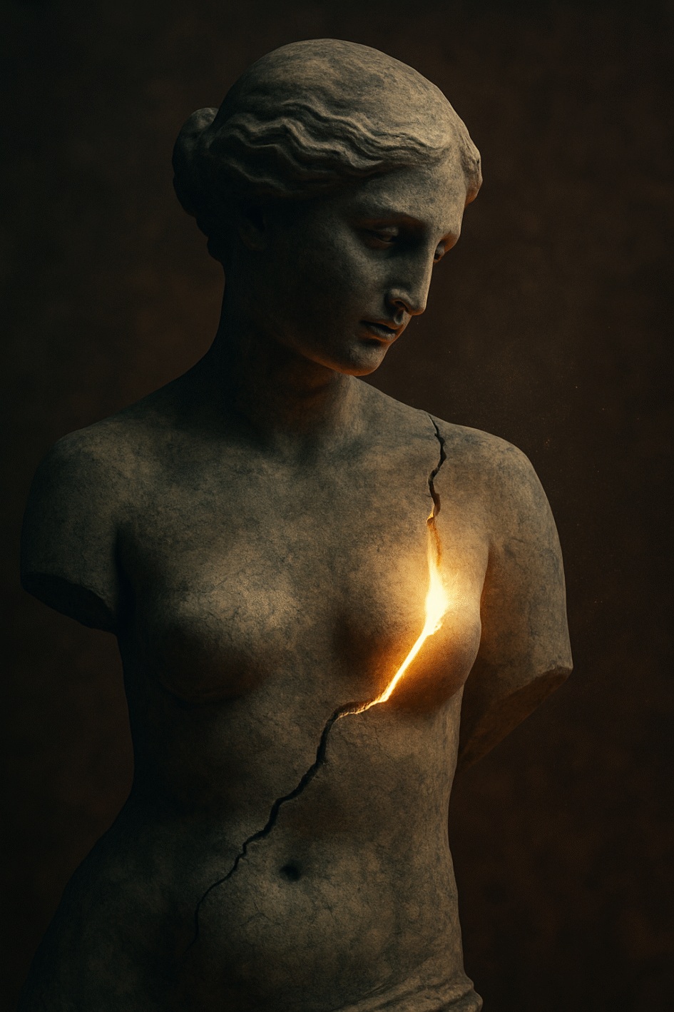 Cracked Like a Sculpture – A Whisper for the Wounded