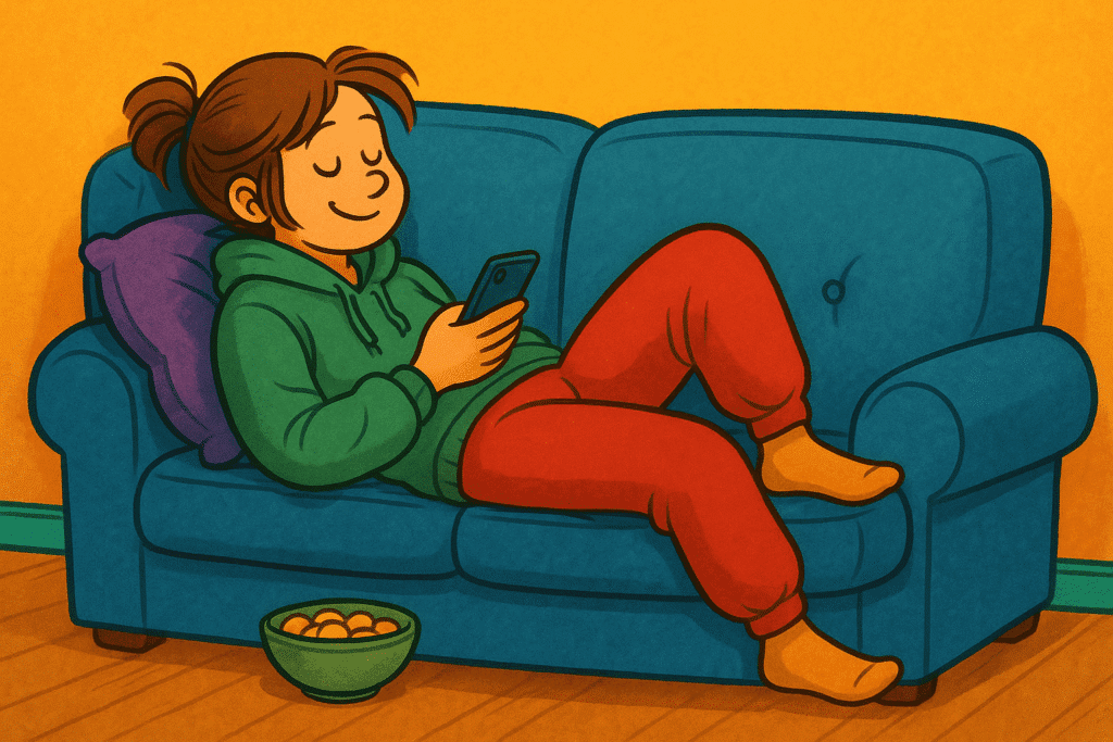 I Tried to Raise My Vibration… but the Couch Wouldn’t Let Go
