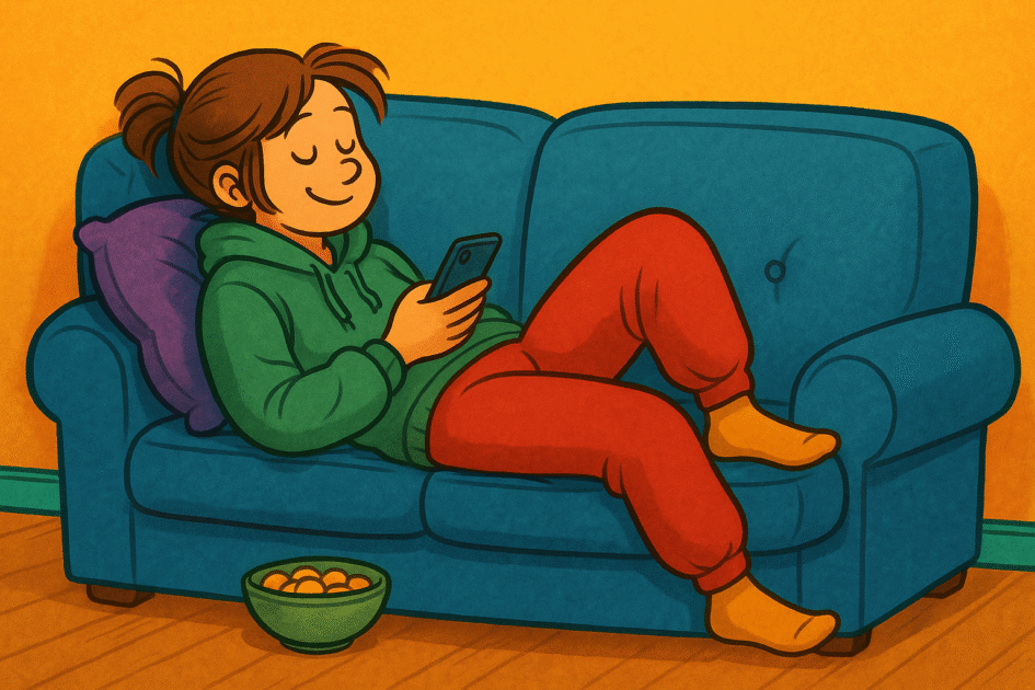 I Tried to Raise My Vibration… but the Couch Wouldn’t Let Go