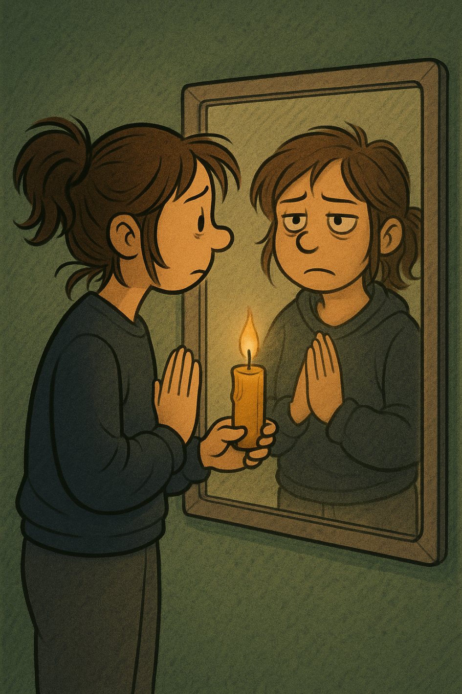 I Tried to Heal My Reflection… but It Looked Like It Had Something to Say